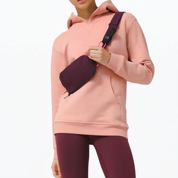 Lululemon | All Yours Hoodie Pullover Fleece Sweater Pink Pastel, Womens 10 - Picture 10 of 10